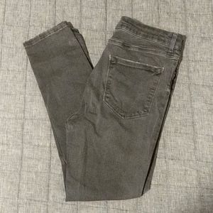 Zara Gray High Rise Skinny Jeans